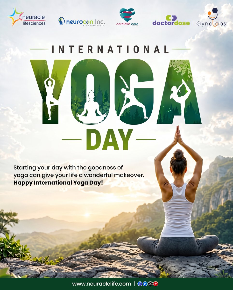 neuracle's tweet photo. Celebrate International Yoga Day by embracing balance, strength, and inner peace. Yoga is not just an exercise; it's a journey towards a healthier body, calmer mind, and happier life.

#InternationalYogaDay #YogaDay #YogaForLife #HealthyLifestyle #MindBodySoul #YogaPractice https://t.co/xI0GUd2hGW