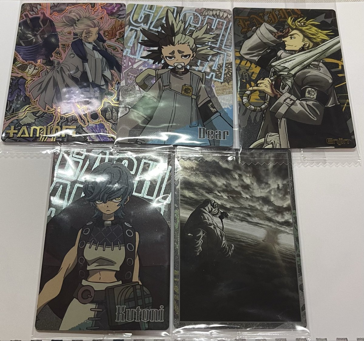 plakemu's tweet photo. การ์ดเวเฟอร์ 5ใบ 
ราคา:450
❌ไม่แยกขายแต่รับส่งแยกบ้าน
 #กาจิอาคุตะ #ตลาดนัดgachiakuta #ตลาดนัดกาจิอาคุตะ  #ตลาดนัดอนิเมะ https://t.co/hcJq6RAIQu