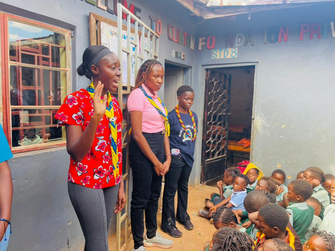 YessmalawiG's tweet photo. At Clinton Foundation Private School, we revisited the Guiding Laws, Promise, and Motto, and discussed simple ways to manage exam stress.

 We wrapped up the day with fun energizers, beautiful songs, and inspiring poetry recitals. 🌟🎤

#GirlGuiding #EmpoweringGirls #Leadership https://t.co/eWfXGVgkqK