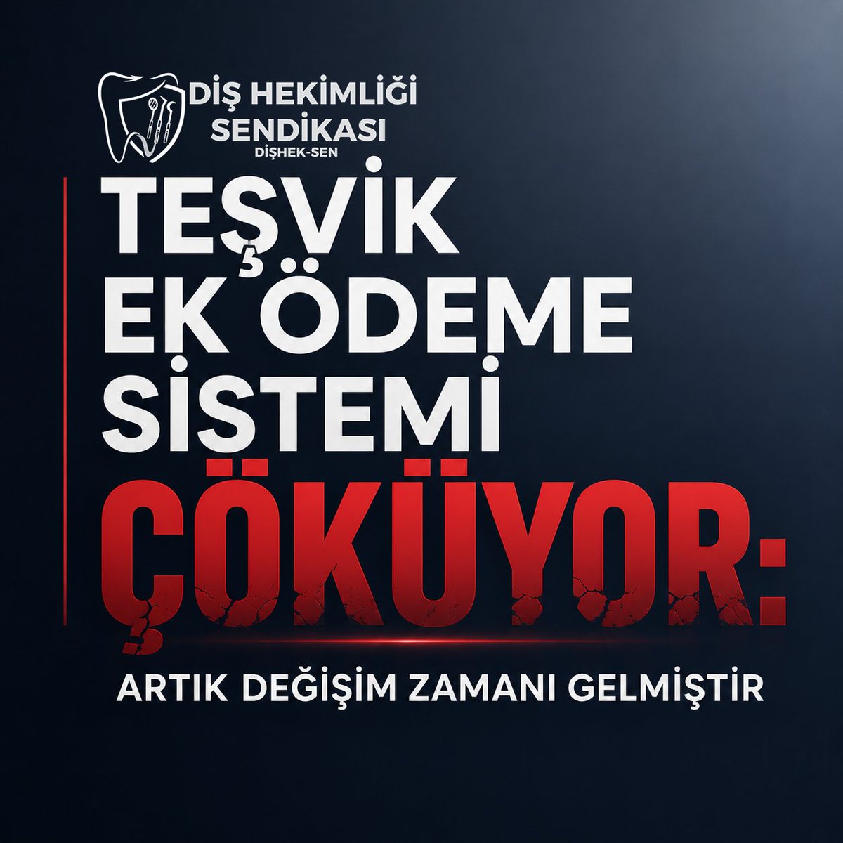 disheksen_org's tweet photo. 📌 Teşvik Ek Ödeme Sistemi Çöküyor: Artık Değişim Zamanı Gelmiştir
Sağlık Uygulama Tebliği’nde yapılan fiyat artışları, artık teşvik ek ödeme sistemini beslemeye ve diş hekiminin emeğinin karşılığını oluşturmaya yetmemektedir.
Dağıtım oranlarındaki düşüşlerle birlikte diş hekimlerimizin bu ay aldığı teşvik ek ödeme tutarları, geçen yılın aynı ayına göre fiilen daha düşük kalmıştır.
Üstelik “kurum hedef katsayısı” gibi uygulamalarla performans sistemi içinde yeni bir performans sistemi icat edilmiş; diş hekiminin emeği daha da belirsiz, güvencesiz ve öngörülemez hâle getirilmiştir.
Devlet hastanelerinde çalışan diş hekimlerimiz ise klinik yetersizlikler, işlem imkânlarının sınırlılığı nedeniyle, puan üretmeyen memurun aldığı teşvik ek ödemelerin dahi altına düşen ödemelerle karşı karşıya kalmıştır.
Bu tablo çok açıktır:
❌ Mevcut teşvik ek ödeme sistemi ekonomik gerçeklere cevap vermemektedir.
❌ Çalışma barışını zedelemektedir.
❌ Sağlık hizmetinin sürdürülebilirliğini tehdit etmektedir.
❌ Diş hekimi emeğini değersizleştirmektedir.
Diş hekimliği; yüksek sorumluluk, yoğun emek, bilimsel bilgi ve kesintisiz hizmet gerektiren bir meslektir.
Böyle bir mesleğin gelir yapısı; performansa, katsayıya, hedefe ve belirsiz dağıtım oranlarına mahkûm edilemez.
📌 Diş hekimi gelirleri; izin, rapor ve benzeri durumlarda kesintiye uğramayan, performanstan bağımsız, sabit ve güvence altına alınmış kök maaş esas alınarak yeniden düzenlenmelidir.
📢 Diş hekimi emeğinin değersizleştirildiği, gelirlerin belirsizliğe mahkûm edildiği bu sistem sürdürülemez.
Artık geçici düzenleme değil, köklü reform şarttır.