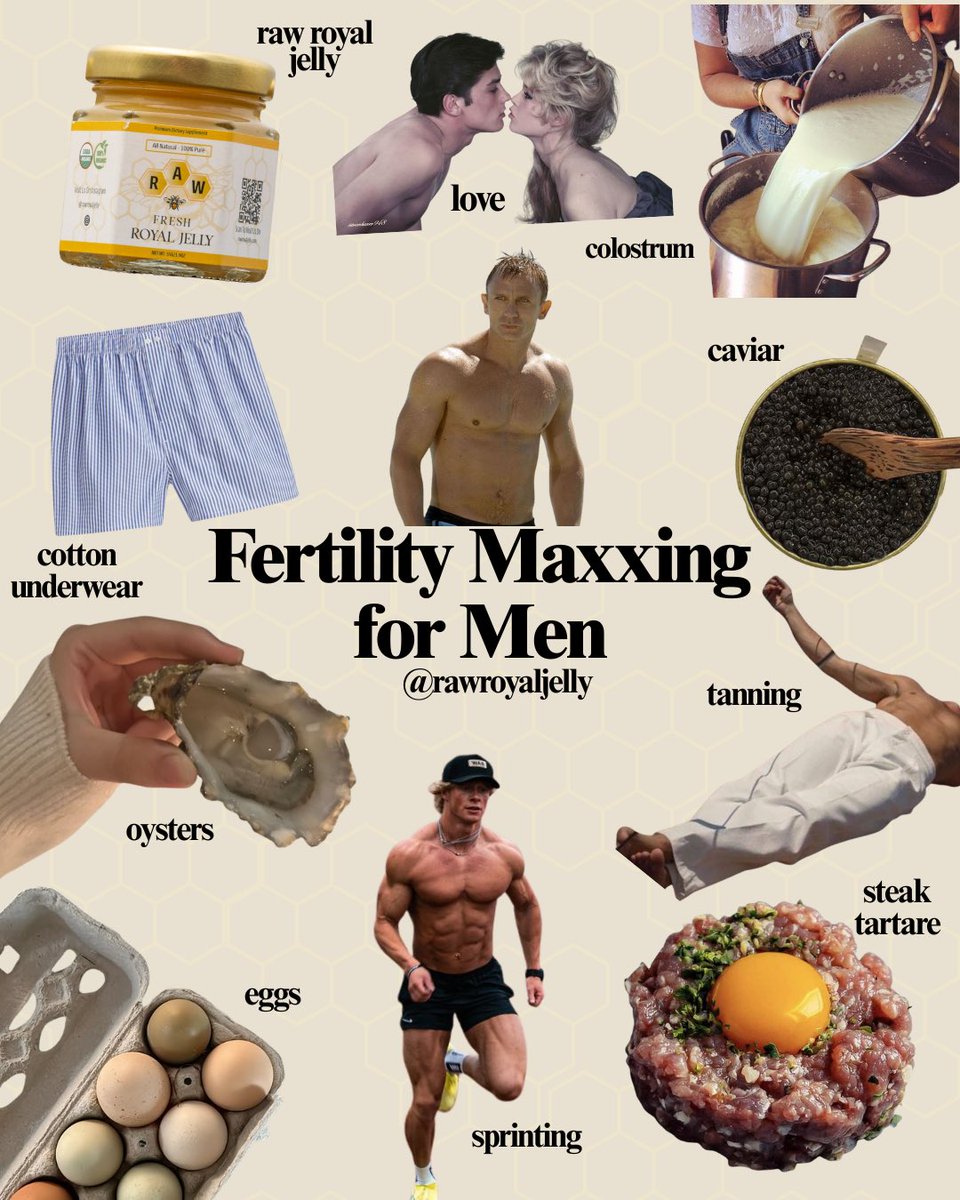 MagnusVigso's tweet photo. Fertilitymaxxing for him and her: https://t.co/YAhxGLv4JG