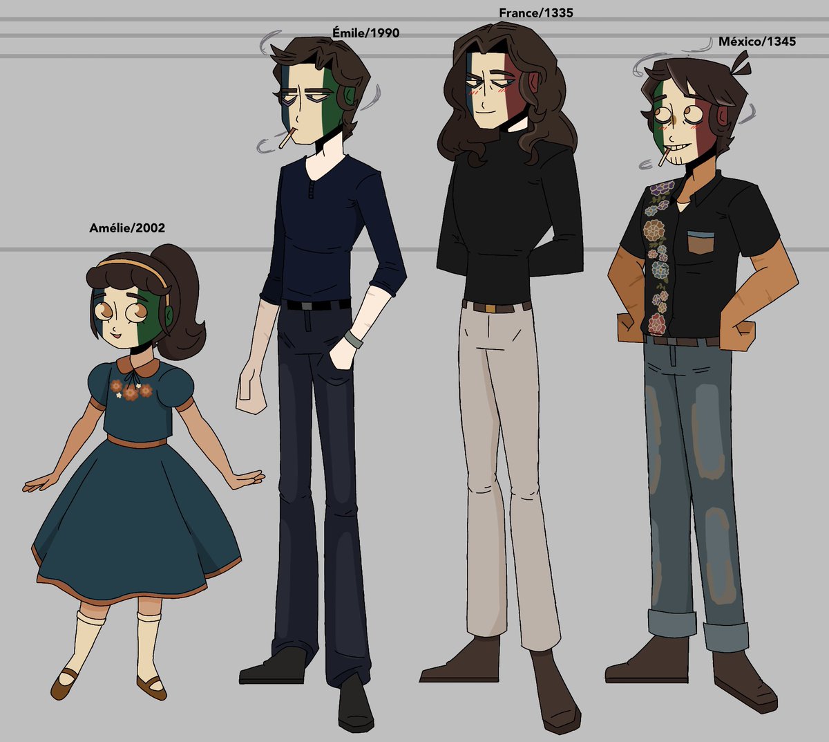 Phantom_lamimi's tweet photo. Cada vez que me acuerdo me río de vos. Yo le pertenezco, no recuerdo a quién y por eso voy por el mundo sin dueño. 
#CountryHumans #countryhumansfrance #countryhumansmexico #countryhumansoc #oc https://t.co/AQ0tPMq7RK