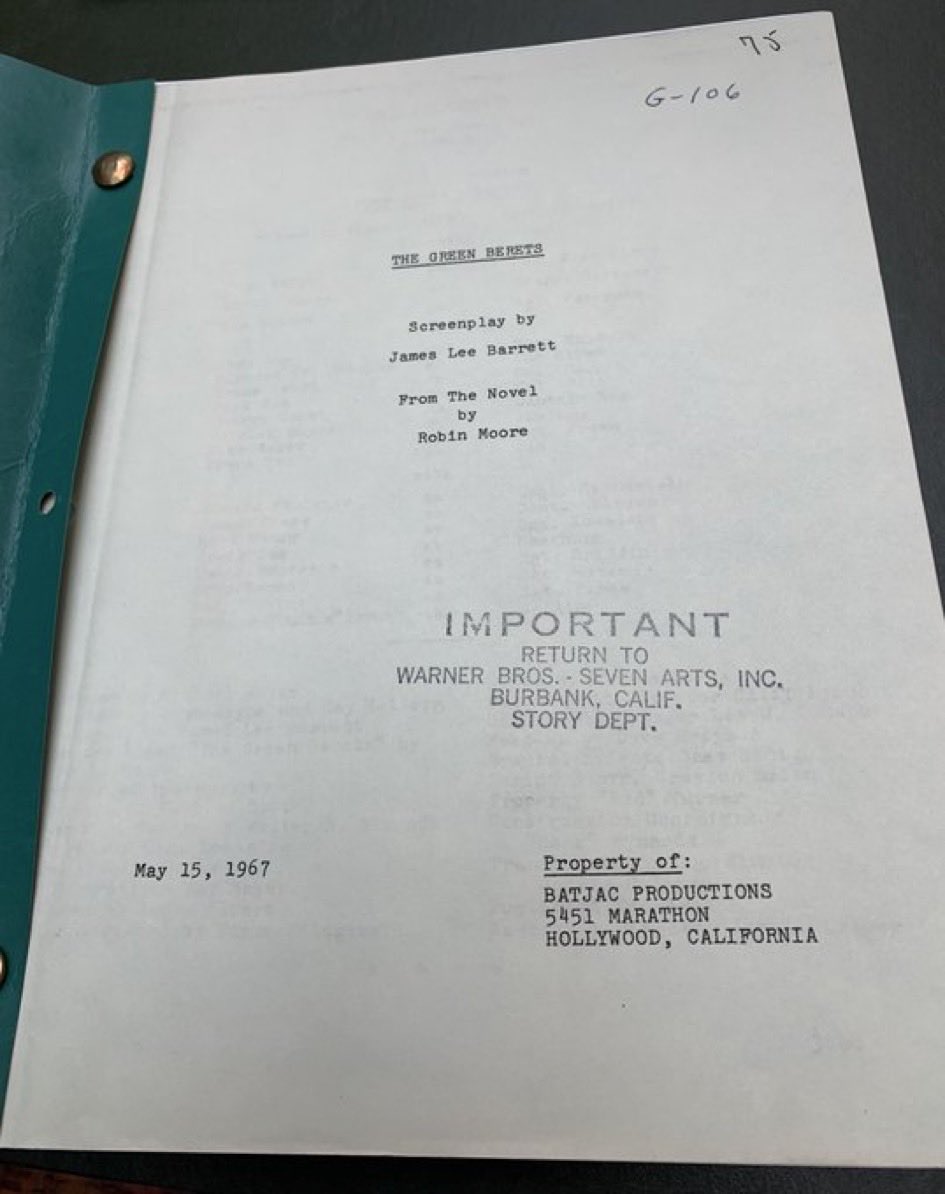 ChrisMcKit's tweet photo. Late in production, a scene for THE GREEN BERETS was written and shot with Vera Miles portraying the wife of Wayne’s character. However, the studio (Warner Bros.) deemed the scene unnecessary and cut it to shorten the film. Wayne gave Miles a role in his next film, HELLFIGHTERS https://t.co/gZt0qEKcNB