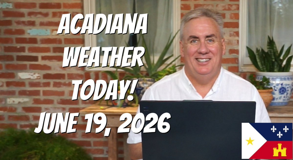 DaveBakerTV's tweet photo. Very humid again with scattered showers and storms developing. Some heavy downpours can be expected again. High humidity will kick the heat index over 108 this weekend keeping a Heat Advisory in place. 

Click for Acadiana Weather Today! https://t.co/UDWiodR1hk https://t.co/WeQyrrroL6