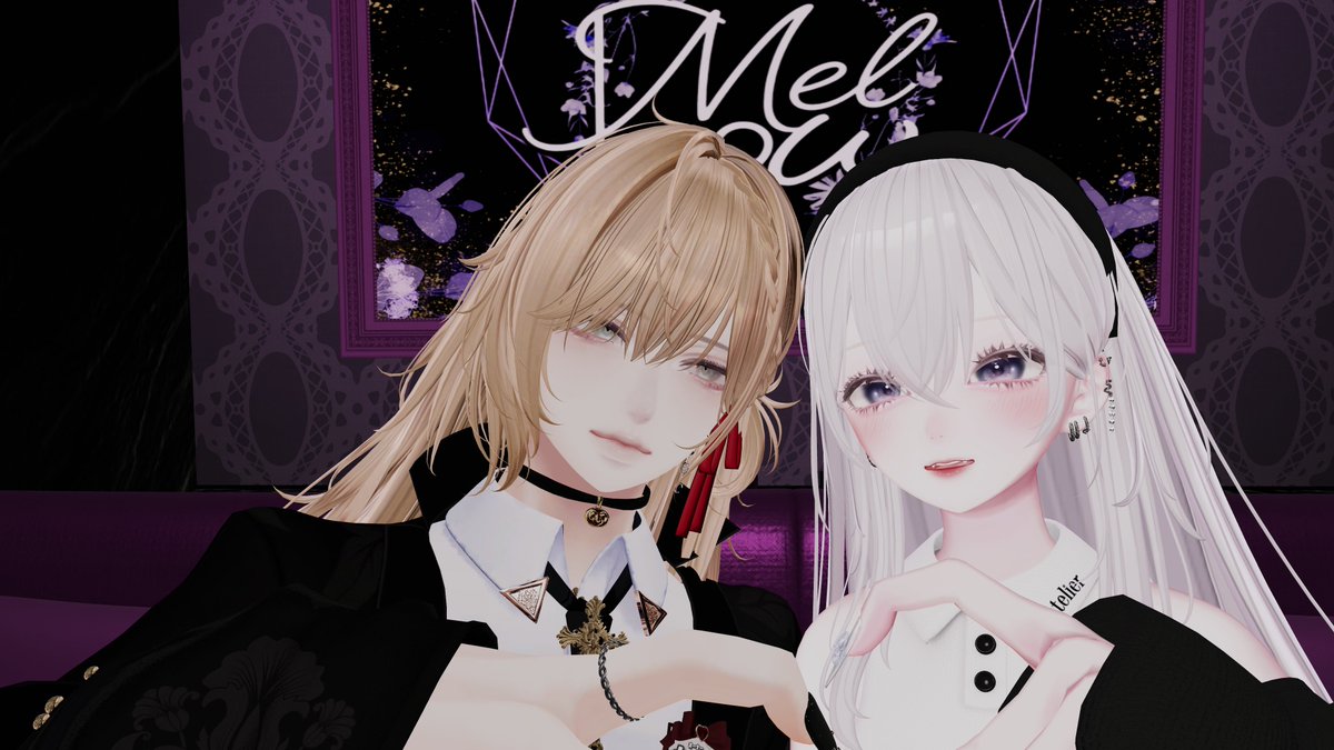 chigasakinozomi's tweet photo. めちゃくちゃ大好きな　#VRC_MEL_LOW　にいってきました～！！しかも初めて最初のガチャで推しを引けたの！すばらしい豪運。なかなか会える機会がないので本当に貴重な時間楽しく過ごせました！ありがとう！！
そこにいるだけでメロいちゃけさんとはじめてのはやせきゅん💕とってもたのしかった～😩💕 https://t.co/2JylAhrO68