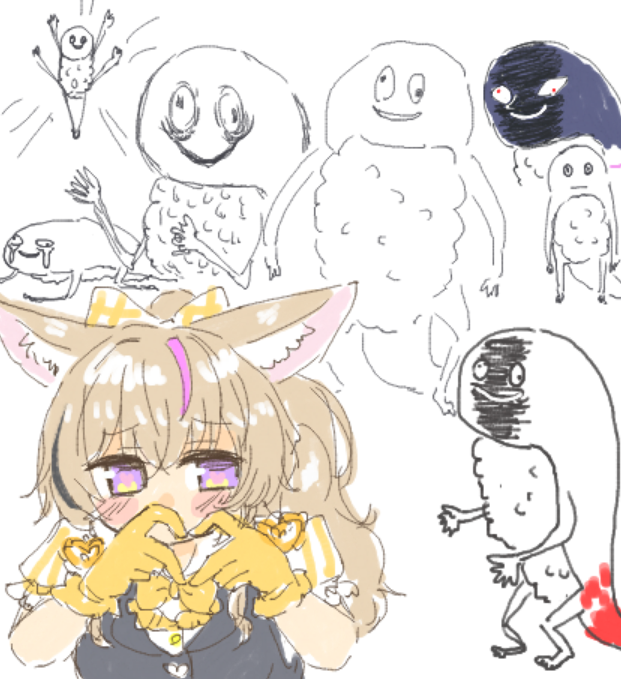 可愛いポルカを描きました 