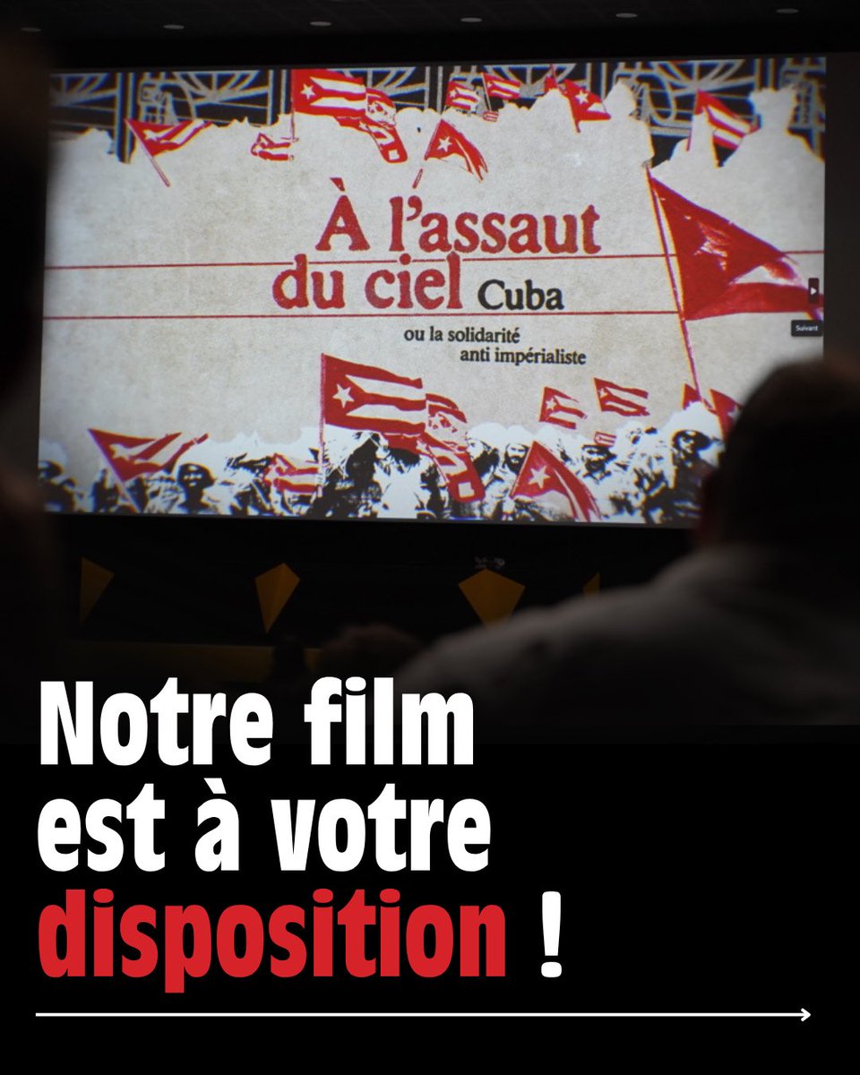 Positions_revue's tweet photo. 📽️ Vous souhaitez organiser une projection publique de notre documentaire « À l’assaut du ciel, Cuba ou la solidarité anti imperialiste » ? 

On vous explique ⤵️ https://t.co/DDxfaLBNcR