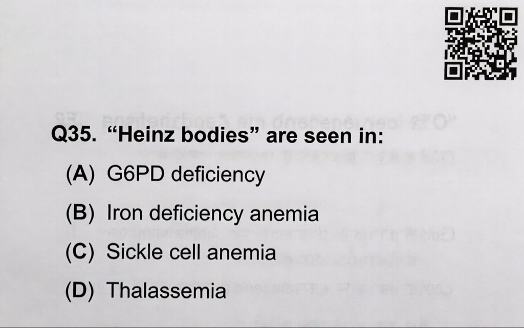 DrNovinoTailor's tweet photo. Heinz bodies are seen in: #MedX https://t.co/ztRTGd3C2d
