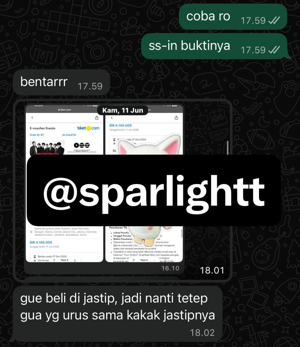 sparlightt's tweet photo. @purplearmyJ aku puyaa kak, trusted https://t.co/tmhXsrARJT