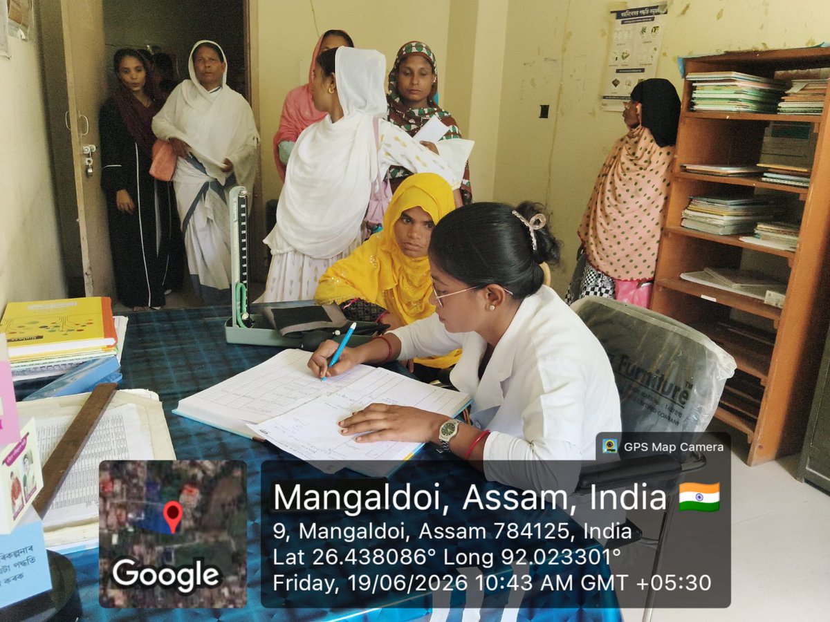 NHM_Darrang's tweet photo. #Darrang
e-PMSMA activities are being  conducted across designated health institutions  with the focuses on the early identification &amp; continuous follow-up of HRPWs to guarantee safer outcomes for both mothers and newborns 
@nhm_assam @MoHFW_INDIA @TheAshokSinghal @CMOfficeAssam https://t.co/zGtu6XReOb