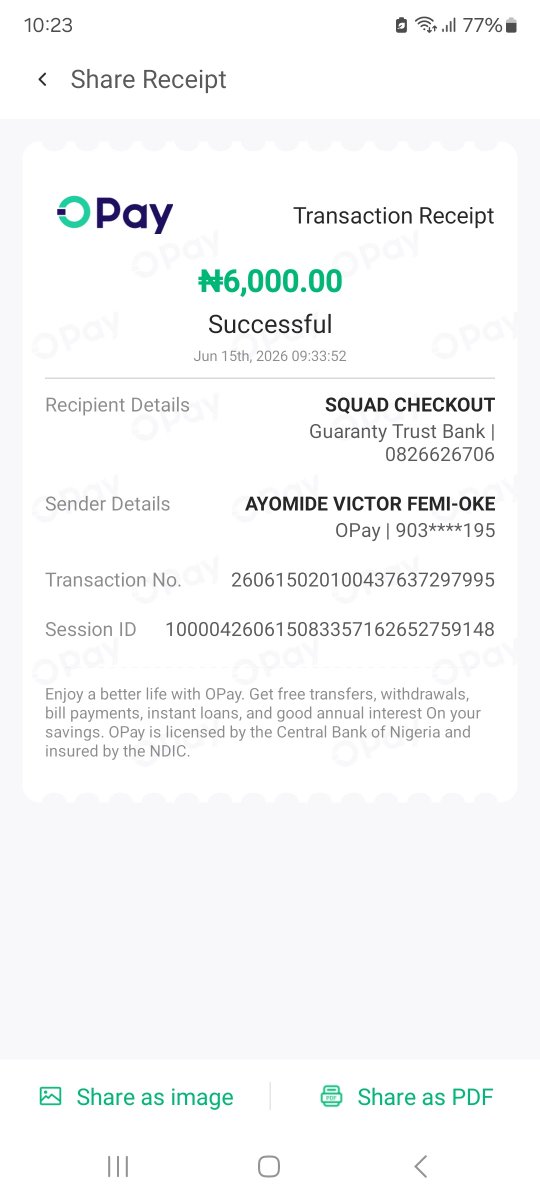 fo_ayomide's tweet photo. @OfficialSquadCo Hello,
I recharged my Glo number (09056361775) with ₦6,000 via the Glo Café app, but the transaction was unsuccessful.
I have been sending emails and calling since Monday, 15th June, yet I have not received any update or resolution. https://t.co/pD6E1zP6F4