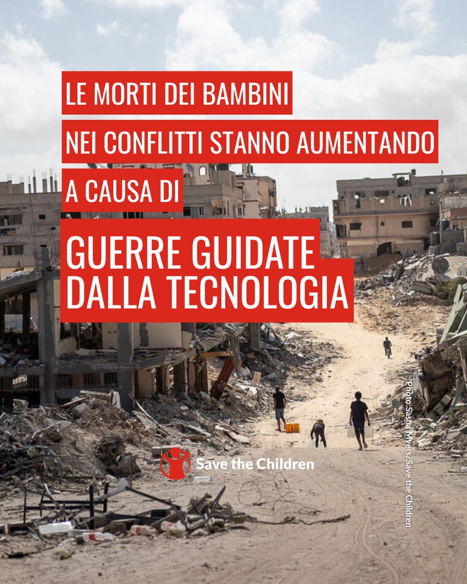 SaveChildrenIT's tweet photo. Nel 2025 il numero di bambini uccisi nei conflitti è aumentato di più del 30% a causa della diffusione della guerra tecnologica. Significativo che siano state le forze governative le principali responsabili delle gravi violazioni contro i bambini. https://t.co/0O0vQcfPqr