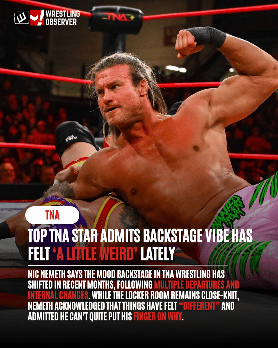 WONF4W's tweet photo. Nic Nemeth says the backstage vibe in TNA has been “a little weird” in recent months following several departures.

Read full article here
https://t.co/qOFikfaSfv

Source: Busted Open Radio https://t.co/mq7SbQKbYD