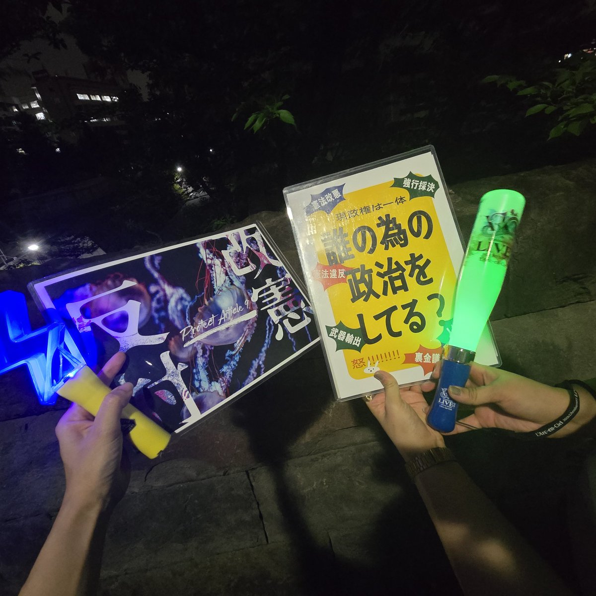 ___3f7955's tweet photo. いました✊️
#国会正門前大行動0619 https://t.co/b5BmcvT6Nz