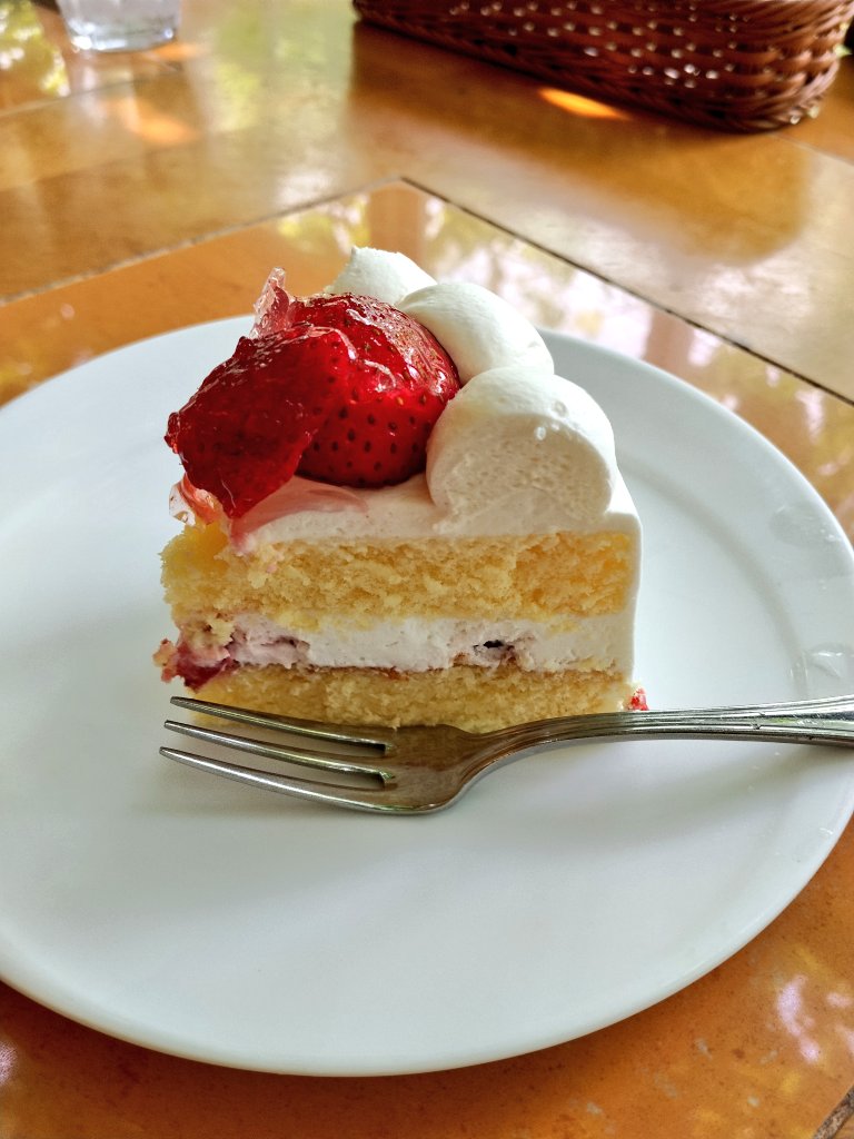 celicaluna0107's tweet photo. 今日のお昼はお隣さんとぶどうの森、本店のレストラン🍴へ

天井にぶどう棚がある作りで癒されます

サラダビュッフェは食べ放題、ゴルゴンゾーラのニョッキ美味しかった🥰
サービスでデザートにケーキ🍰も頂きました https://t.co/GgLdCv5dbJ