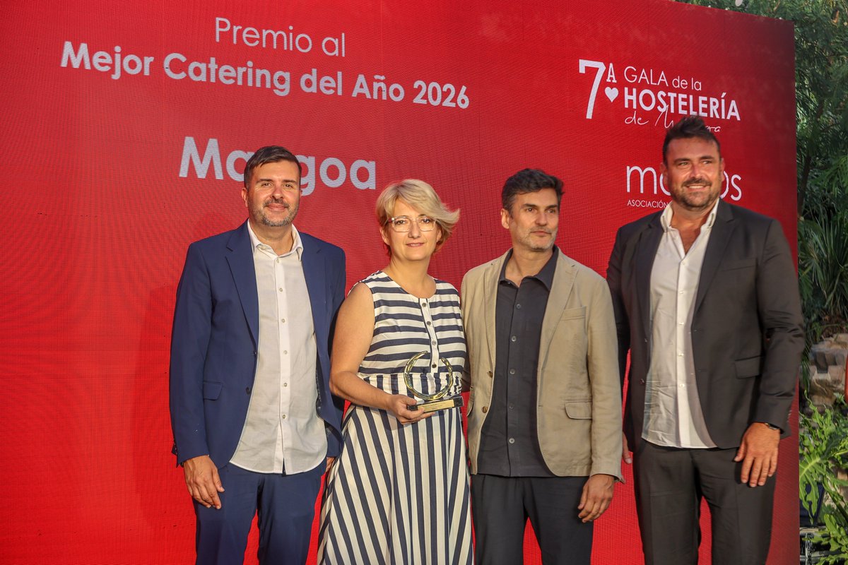 MahosMlg's tweet photo. ¡Enhorabuena a los premiados!

🏆 Bar/Cafetería (Heladería) del Año: @barnerva 
🏆 Bar de Ocio del Año: Pub Tamareo
🏆 Catering del Año: Mangoa
🏆 Restaurante del Año: @AsadorDJoaquin https://t.co/Sjfl0FKP95