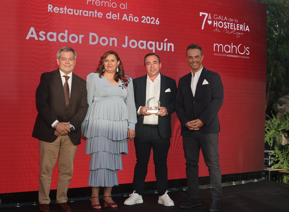 MahosMlg's tweet photo. ¡Enhorabuena a los premiados!

🏆 Bar/Cafetería (Heladería) del Año: @barnerva 
🏆 Bar de Ocio del Año: Pub Tamareo
🏆 Catering del Año: Mangoa
🏆 Restaurante del Año: @AsadorDJoaquin https://t.co/Sjfl0FKP95