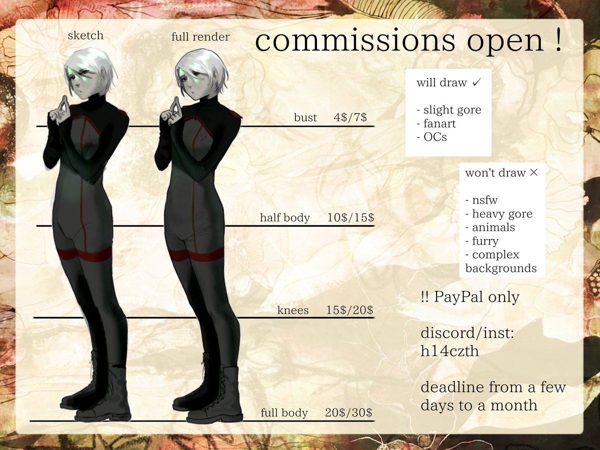 h14czth's tweet photo. glad to announce that commissions are now open !! ^^ https://t.co/DNL9pT4zP0