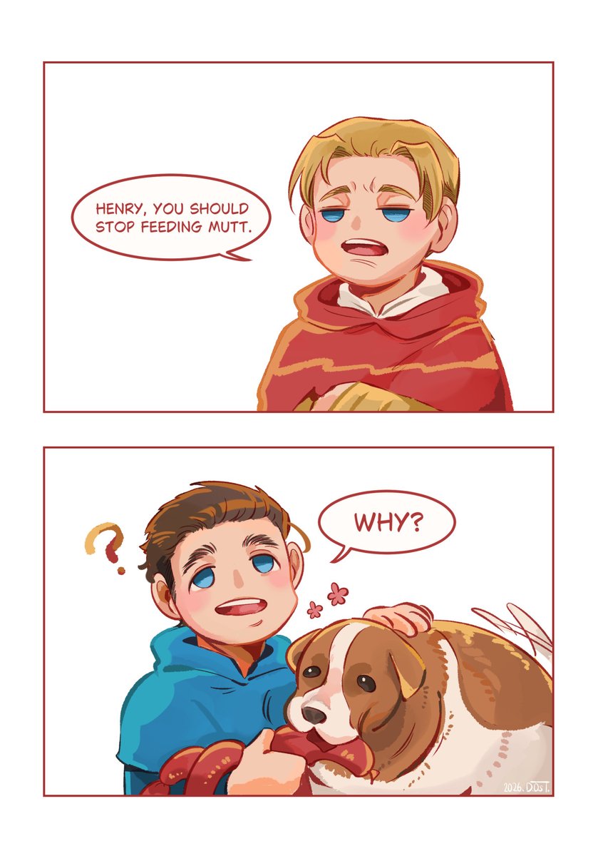 yutipo1101's tweet photo. Henry can starve, but Mutt can't.
#KCD2 https://t.co/BNGrOzFZV5