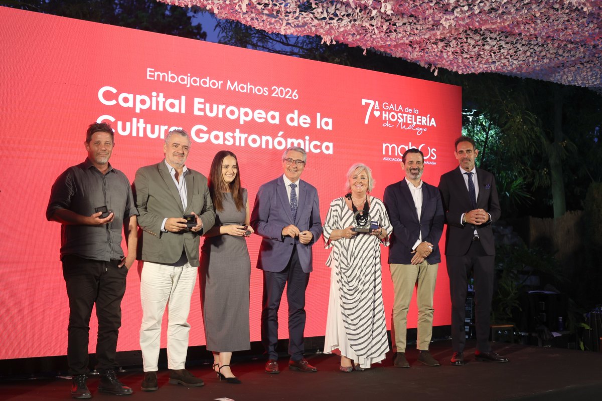MahosMlg's tweet photo. 🏆Premio a la Formación: Cristina Guerrero Moreno
🏆Premio a la Innovación “Javi Chancla”: @LaCheesequeria_ 
🏆Premio a la Trayectoria Profesional: Marisqueria Jacinto
🏆Embajador/a de la Hostelería de Málaga: Capitalidad Europea de la Cultura Gastronómica

#7GalaHosteleríaMálaga https://t.co/UgvNXNrnX8