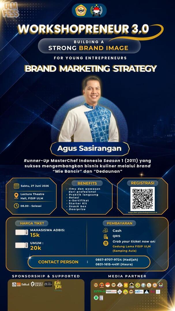 ULM_fess's tweet photo. uyy! ayo buruan daftar workshopreneur 3.0 guysss, pendaftaran berakhir malam ini, loh!! https://t.co/0VOVkbtZ5L