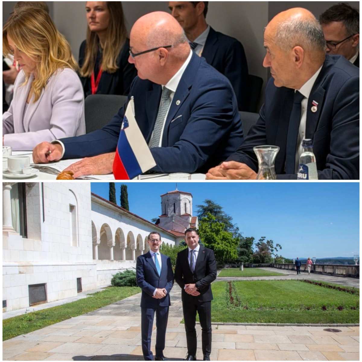 mlinarca's tweet photo. Imamo najbolj karizmatičnega predsednika vlade in prav tako karizmatičnega predsednika DZ. https://t.co/adwuAxqKYP