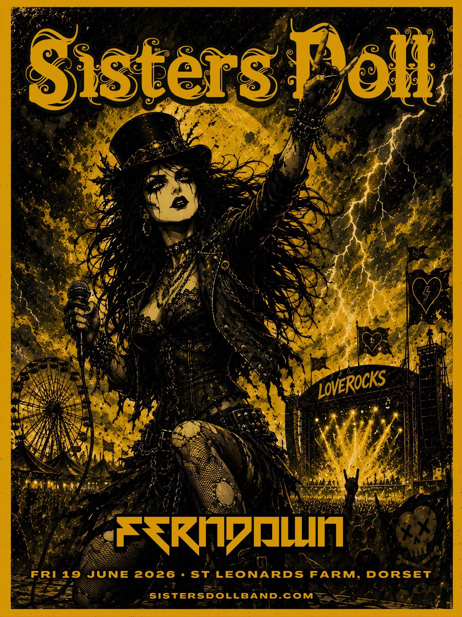 SistersDoll's tweet photo. Loverocks Festival ⚡️

Tonight we play the second festival on our Good Day To Be Alive TOUR. This is going to be a big one! See you soon!

⏰ Onstage 6:30PM

#SistersDoll #UKTour #GoodDayToBeAlive https://t.co/PvyZmHwXzl