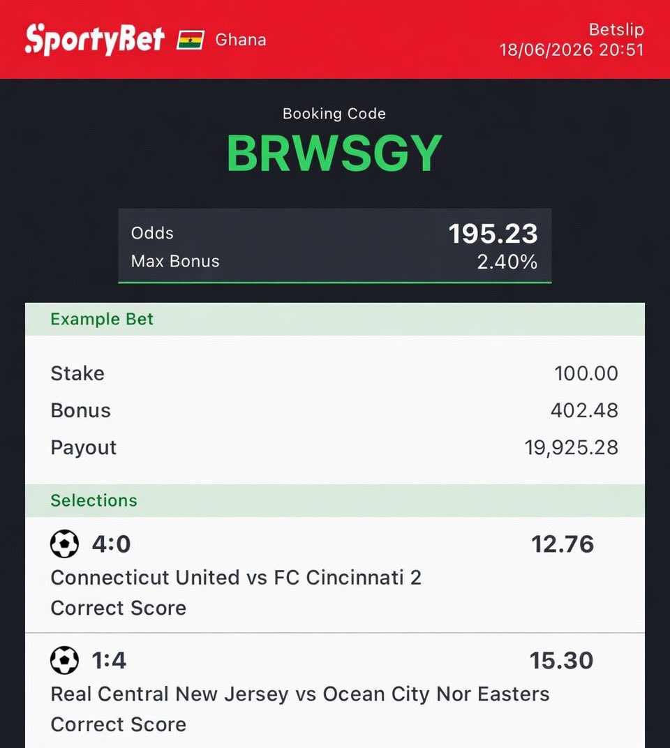 sure_odds02's tweet photo. Confirm Ghana 🇬🇭 Booking Code https://t.co/Jk0E7GkjxA 

For Those Who Still Have Trust Issues  About My Work 🍾🍾

I Booked This Games Today 🔥
Code 👩‍💻 BRWSGY

CONGRATULATIONS 🎊🎉🍾 TO THOSE PARTICIPATE.

INTERESTED FOR TODAY FIXED GAME DM 👇

https://t.co/o9uVv8WAzA https://t.co/gcAQgRj9K3