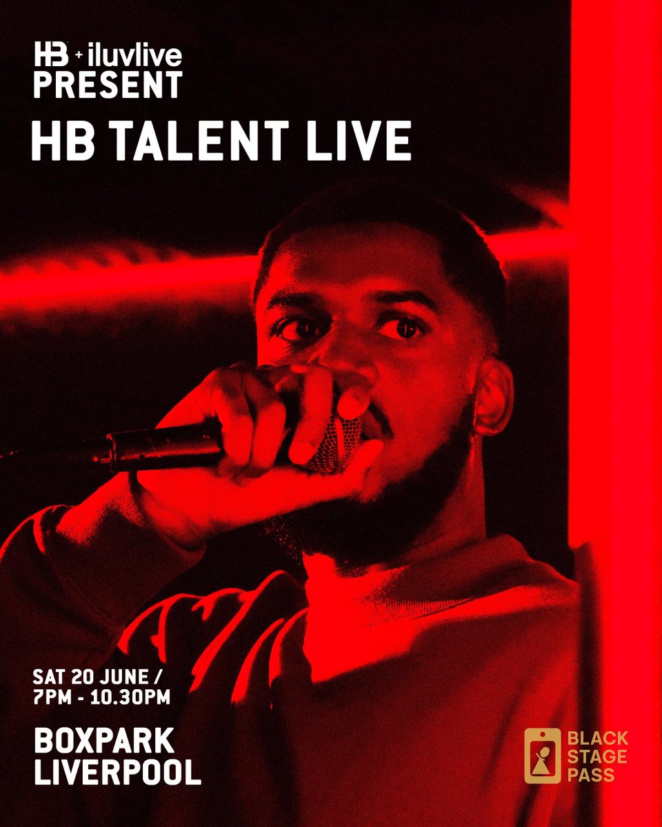 CultureLPool's tweet photo. #Music | 🔥 LIVE MUSIC. REAL SUPPORT. 🔥

HB Talent Live lands at BOXPARK Liverpool this Saturday 20 June, 7pm.

💸 Every ticket feeds directly into the artists’ prize fund - studio time, music videos, mentoring + cash prizes.

🎤 Come discover the future of Northern music.

https://t.co/KJE2nOHK4d
