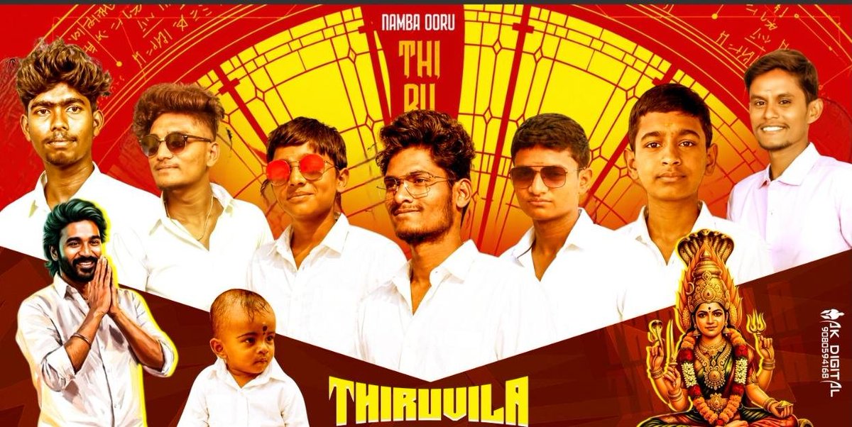 JolarpetDFC's tweet photo. Festival Banner 🤩🔥
@dhanushkraja Anna
#Om #Dhanush #OmChapter1 https://t.co/loKExi7pkN