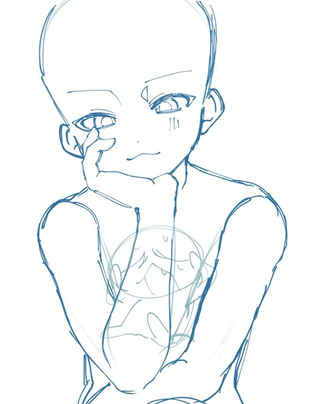 ちょっと前に描いたラフ画