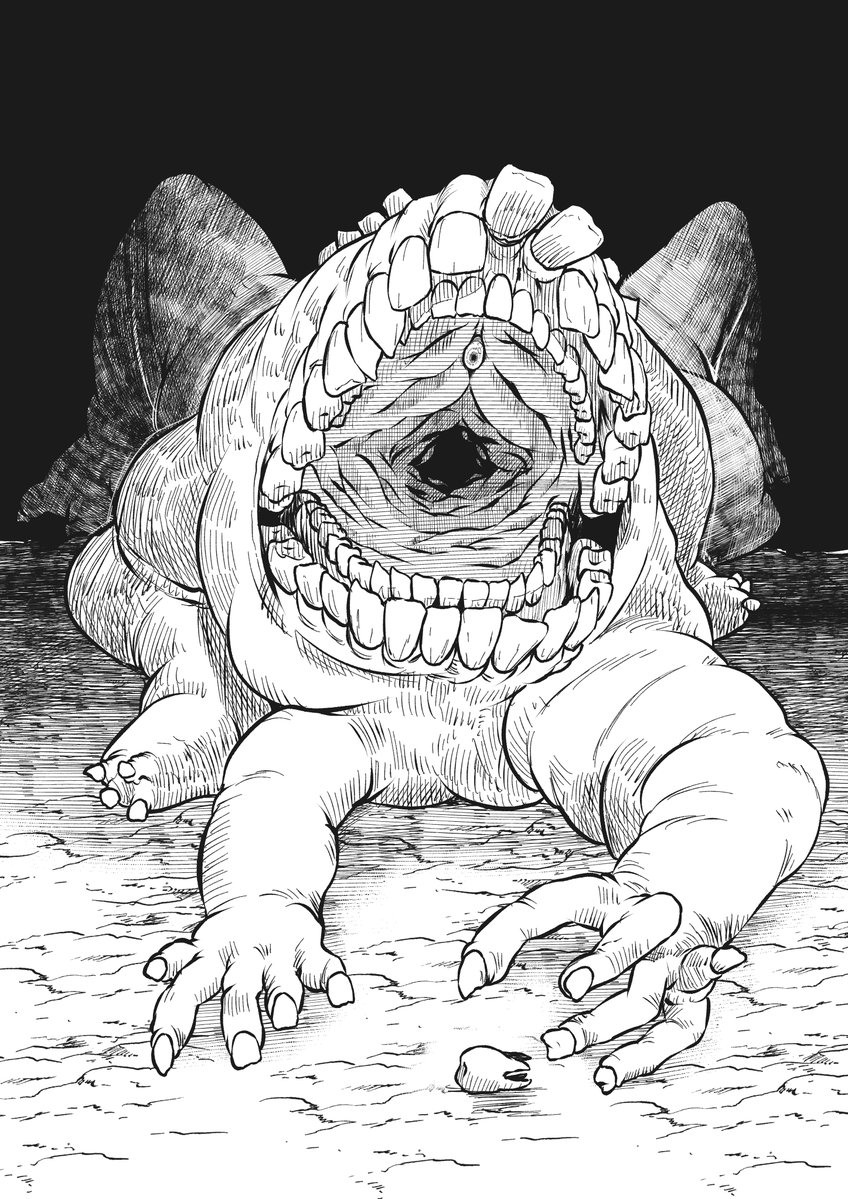 Laba_laba_batu's tweet photo. Banemouth
#Monster_Art #Creature_Art https://t.co/B3UJL9P9dp