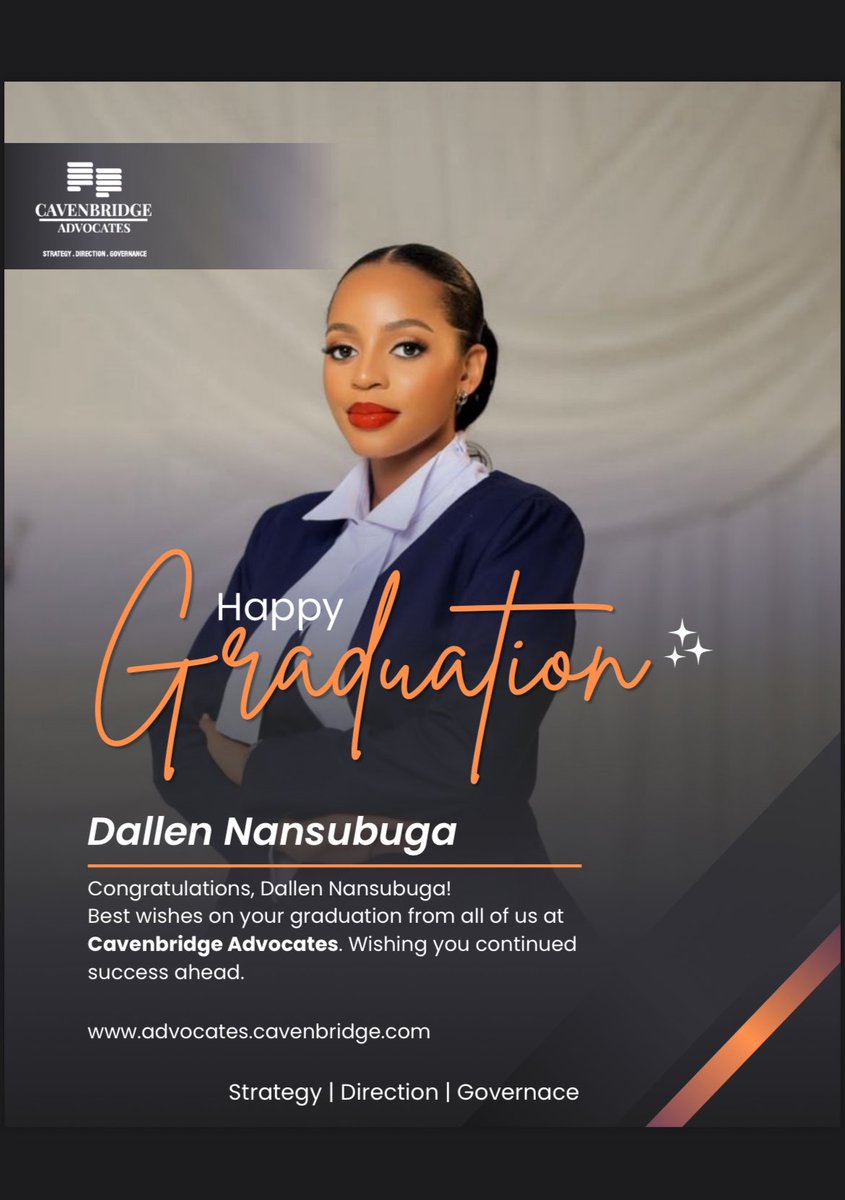 cavenbridge's tweet photo. Congratulations to our two newest graduates and Bar qualifiers! Your hard work and dedication have made us proud.
🎉 https://t.co/JnsPJKG3qu