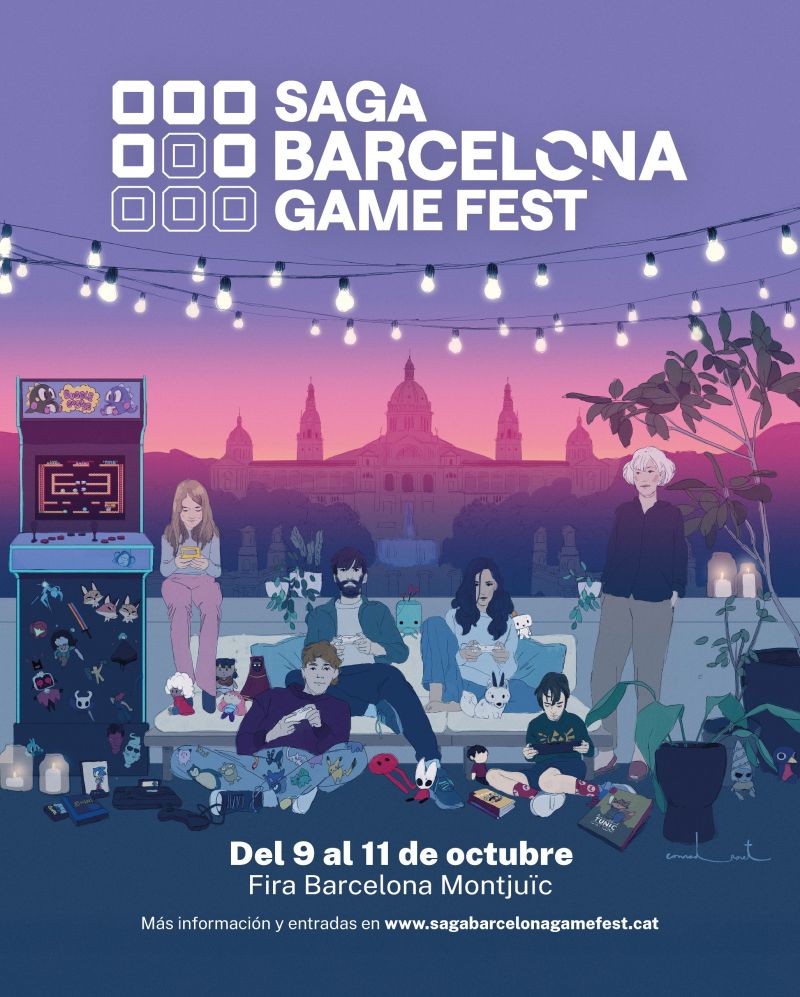 videojuegosAEVI's tweet photo. El cartel de #SBCNGF2026 obra de @ConradRoset creador del universo visual de #GRIS y #Neva.
Este salón @SAGABCNGameFest une tres iniciativas clave del ecosistema: @bcngamefest , @RetroBarcelona y SAGA, reforzando un espacio común donde conviven industria, cultura y comunidad https://t.co/ByR9cwadlt