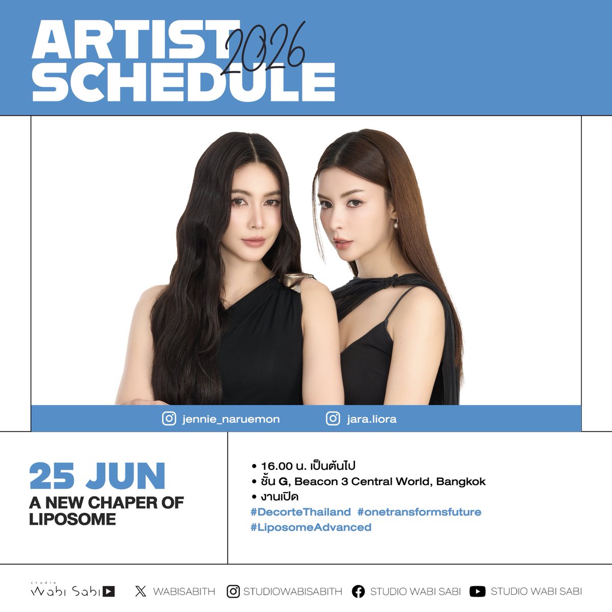 wabisabiTH's tweet photo. [Artist Schedule]
#StudioWabiSabi https://t.co/UhMvBF9PsZ
