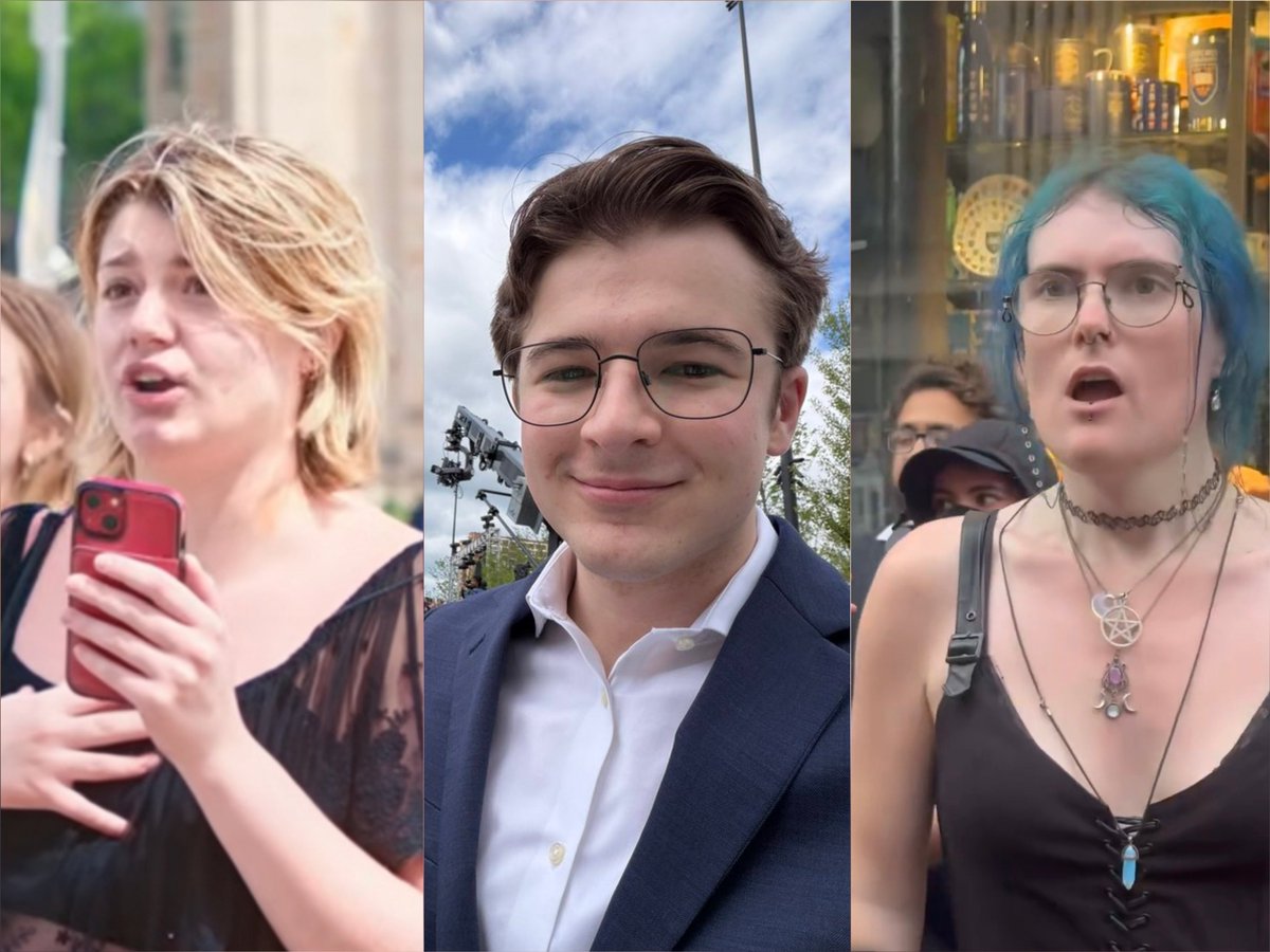 IfindRetards's tweet photo. Two retarded women and one retarded man with blue hair. https://t.co/ouEF7ayuAb