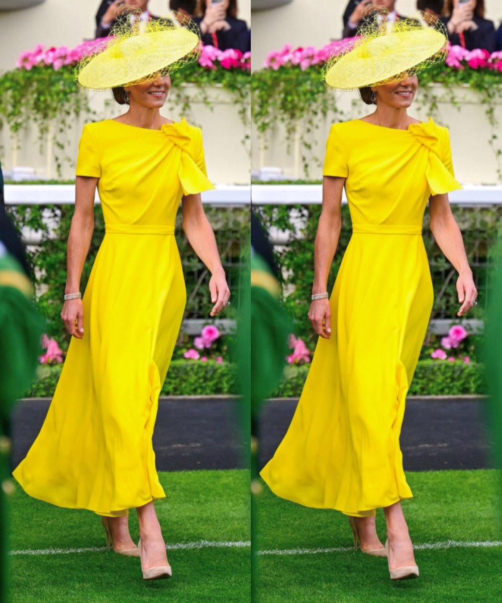 RoyallyBelle_'s tweet photo. Absolutely stunning 🤩✨

The Princess of Wales at Ascot this week. https://t.co/sd93Gn6RBW