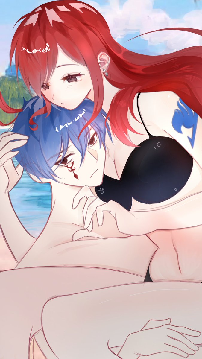 thyiuu_'s tweet photo. Lazy artist..#Jerza https://t.co/tOWUBjGD1d