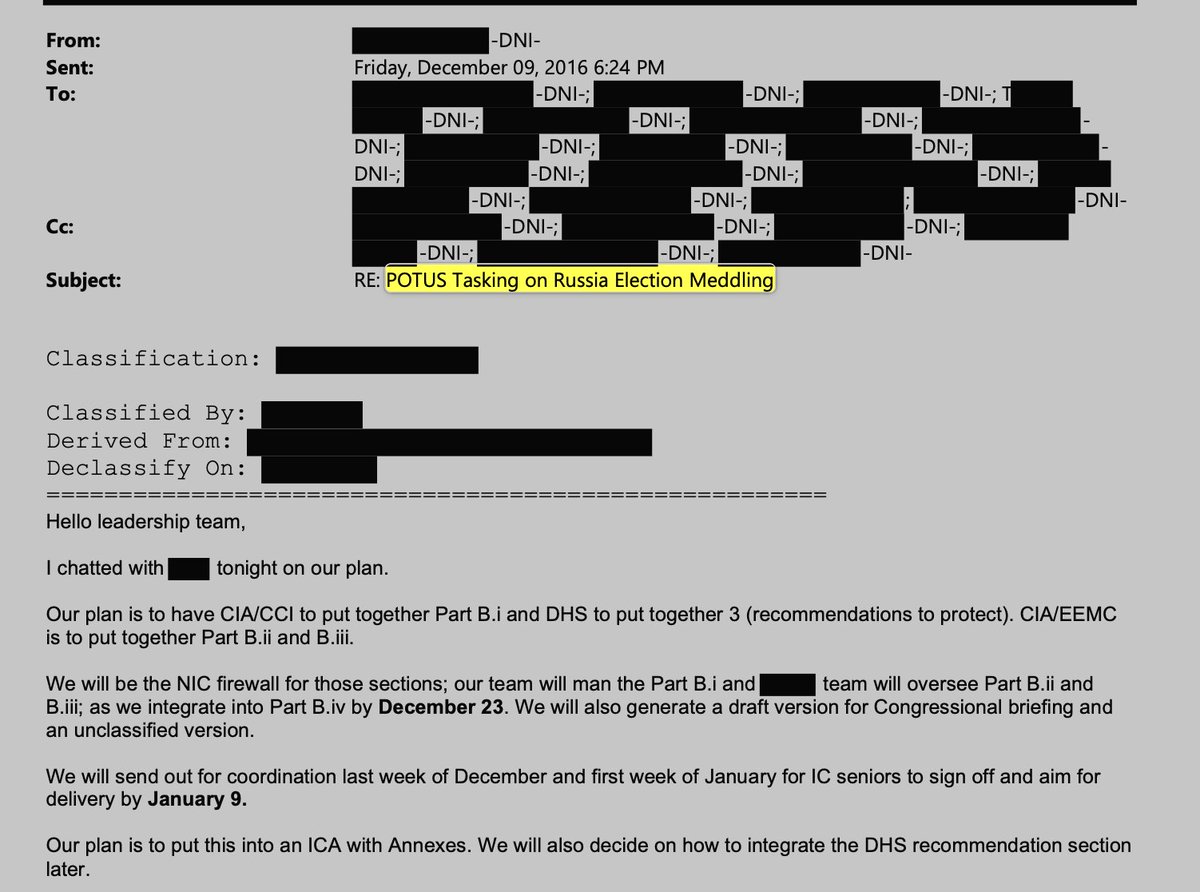 UnmaskTheSys's tweet photo. 🚨This declassified DNI bombshell from Tulsi Gabbard just proved Obama personally directed the entire fake January 2017 Intelligence Community Assessment to launch the coup against Trump from the very top. On December 9, 2016, he hosted the NSC meeting with Brennan, Clapper, Rice, and McCabe, then immediately tasked them with overturning the existing intel assessments and pushing the Russia-helped-Trump narrative based on the discredited, Clinton-funded Steele dossier that they all knew was a hoax. They even fabricated the "Trump team contacts with Russian intel" angle to smear General Flynn and hid the whole Crossfire Hurricane scam from the incoming administration while Obama, Biden, Comey, and the crew coordinated on how to protect it. The author herself was collateral damage in this operation and testified to Durham, and now the paper trail shows Obama manufactured and shielded the entire decade-long lie. Patriots, how long until Obama is finally held accountable for directing this treasonous coup against the American people? Drop your thoughts below and share this far and wide.

Follow @UnmaskTheSys for more drops.