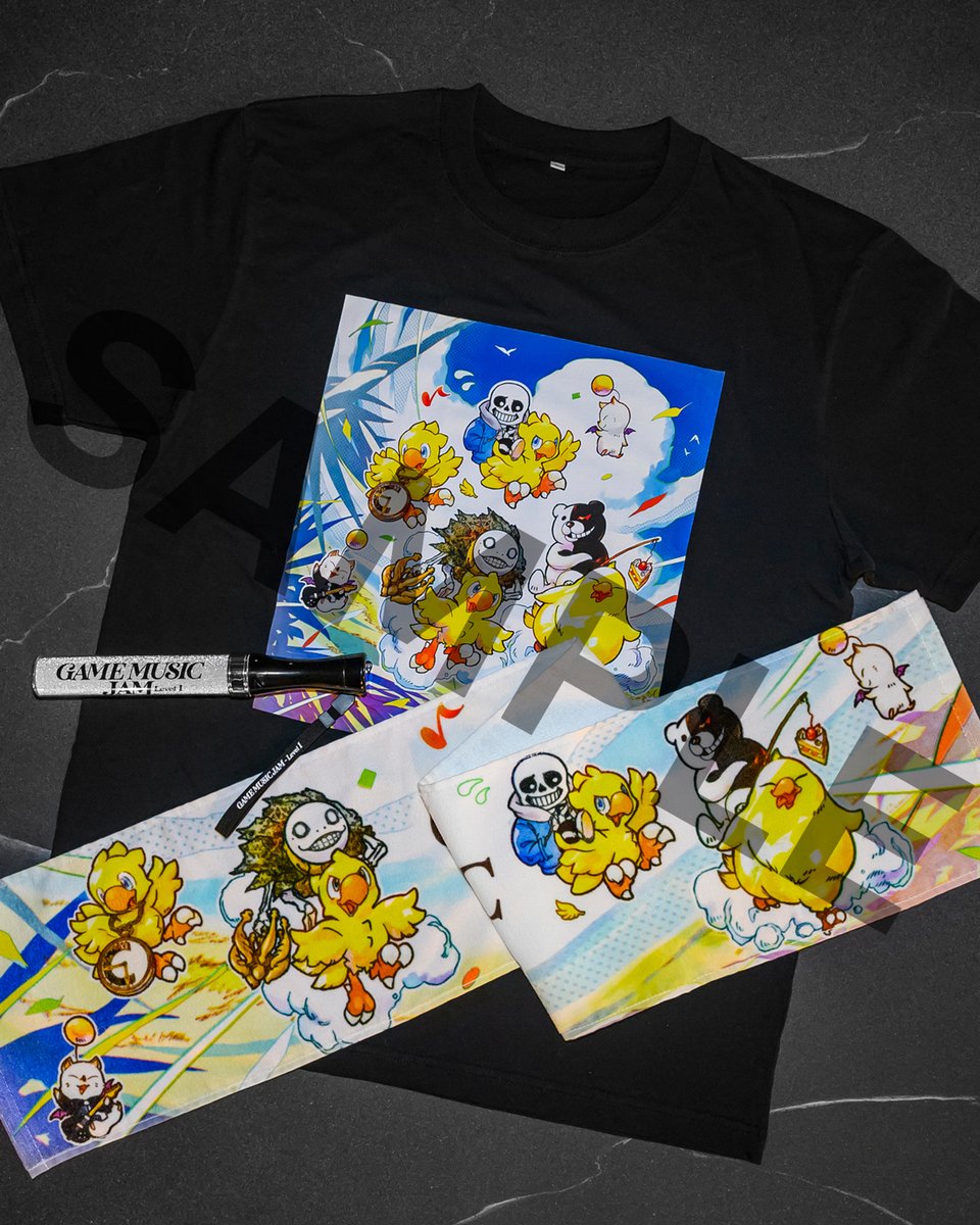 sem_sep's tweet photo. ◤ゲーム音楽ライブイベント
𝐆𝐀𝐌𝐄 𝐌𝐔𝐒𝐈𝐂 𝐉𝐀𝐌 - 𝐋𝐞𝐯𝐞𝐥 𝟏 ◢

#GMJ のキービジュアルを使用した、特別なオリジナルグッズも現在鋭意制作中です！（※画像はイメージです）

【演奏作品】
・ファイナルファンタジーXIV
・NieR:Automata
・クロノ・トリガー
・UNDERTALE
・「ダンガンロンパ」シリーズ

🎫 プレイガイド先行抽選受付実施中！残り2日！
━━━━━━━━━━━━━━━━━━━
受付期間：～ 6月21日（日）23:59まで
販売先：https://t.co/OufmQiV3E1
━━━━━━━━━━━━━━━━━━━
🌐 イベント詳細：https://t.co/mPliDvoreM

#SQEXGMJ #FF14 #ニーア #ニーアオートマタ #クロノトリガー #UNDERTALE #ダンガンロンパ
