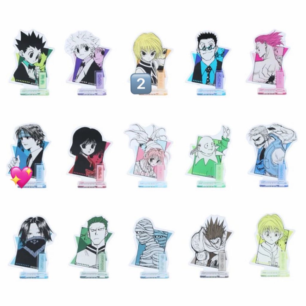 m201kbs's tweet photo. 【交換】
HUNTER×HUNTER　ハンターハンター
アクリルフィギュアコレクション

譲 ▶︎ 画像数字 ゴン . レオリオ . クラピカ

求 ▶︎ 画像💖 イルミ . クロロ

ご不快でなければクロロに対しては複数提供可
検索からでもお気軽にお声掛けください🙂‍↕️ https://t.co/fgmSdp0PnE
