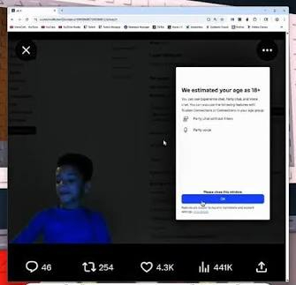Cris2323And's tweet photo. @Roblox Yeah so you wanna explain this and the bunch of other people who got put in the wrong age group bc of their faces even though they are older than they look? https://t.co/TIL5P0rjCE