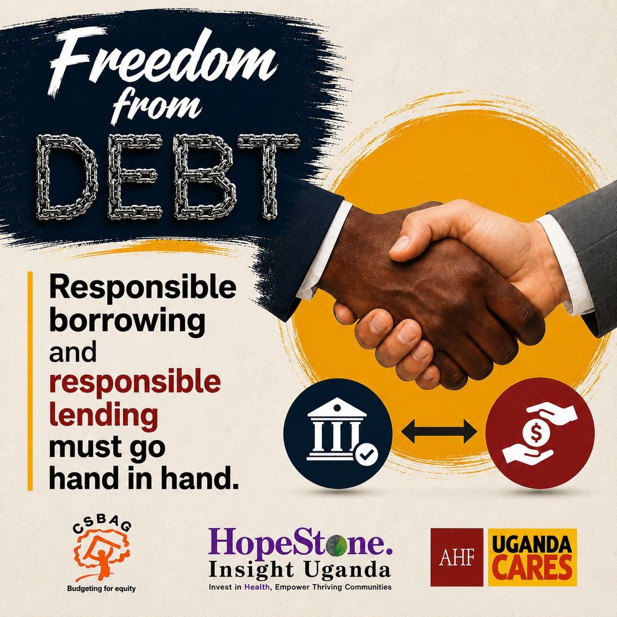 Dhenise02x2's tweet photo. Debt servicing should never crowd out investments in essential public services. People must remain at the center of financial decisions. #FreedomFromDebtUG #DebtJustice #DebtRelief
@CSBAGUGANDA https://t.co/Renck02bdA