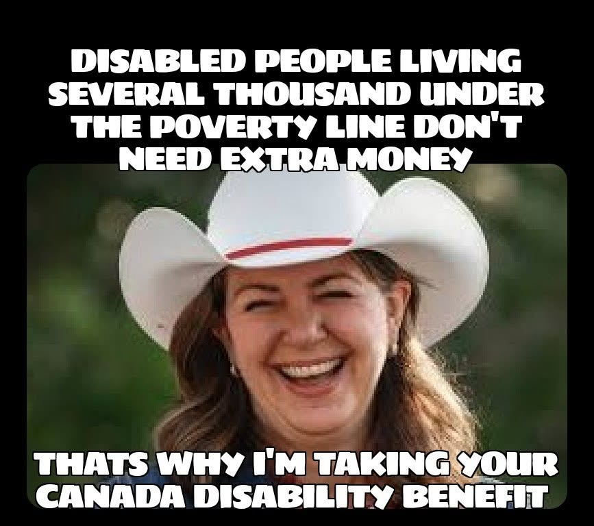 BSwirlsi's tweet photo. I posted this a year ago...Has anything improved in Alberta since she started taking my Canada Disability Benefit? #FuckingHellMa #HardOutHereforaQueen https://t.co/Oq3BMvRJmx