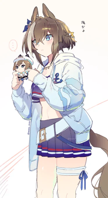 #シュヴァルグラン ちびぐるみとか新衣装もスカートも描きたいと欲張った結果の絵