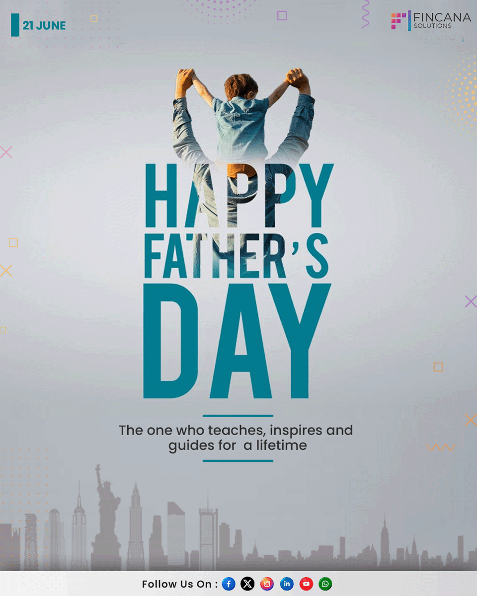 FincanaSolution's tweet photo. A father’s love is one of life’s greatest blessings—steady, selfless, and unconditional.

Today, we celebrate the strength, guidance, and sacrifices of fathers everywhere.

Happy Father’s Day! ❤️
.
.
#fathersday #HappyFathersDay #dad #family #FamilyFirstAlways https://t.co/cX5wXPRGR2