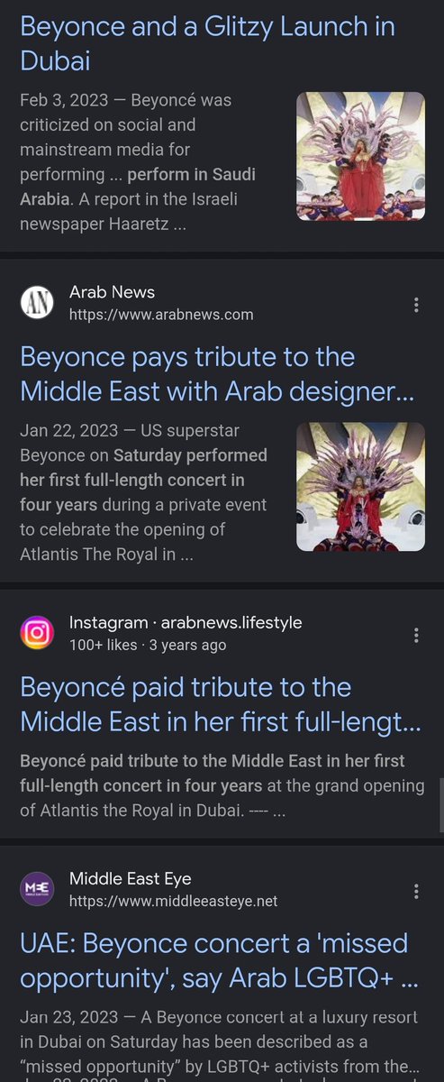 galaxygirltru's tweet photo. It's the way media &amp; fans forced so many artists to cancel concerts in UAE &amp; Saudi Arabia over the countries' human rights violations but somehow Beyoncé faced not a single backlash. Hypocrites. Look at Nicki's headlines v hers. They've always hated Nicki making money on her own! https://t.co/NzZVtnywXK