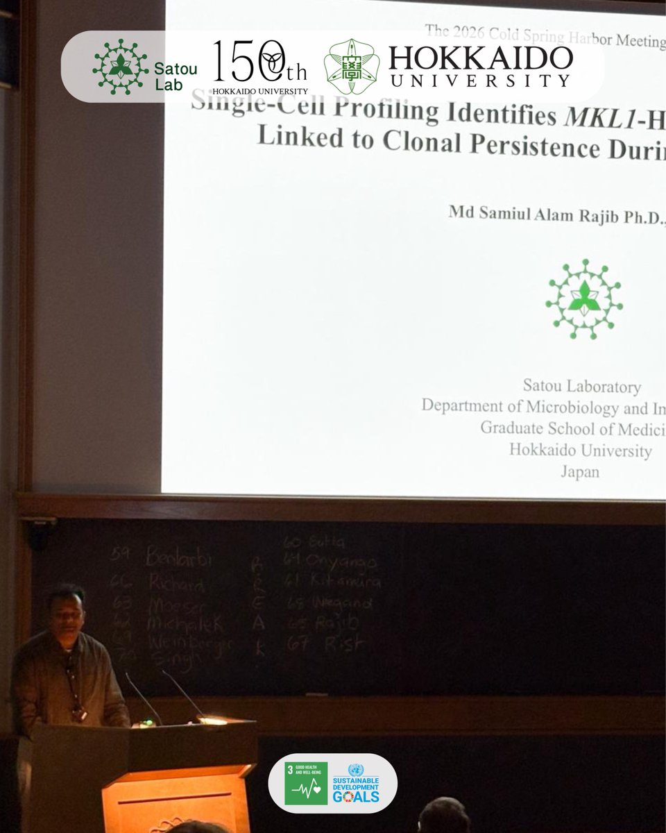 #Proud moment for @Sato_Y_Lab, @HokkaidoUni! Dr. Md. Samiul Alam Rajib ...