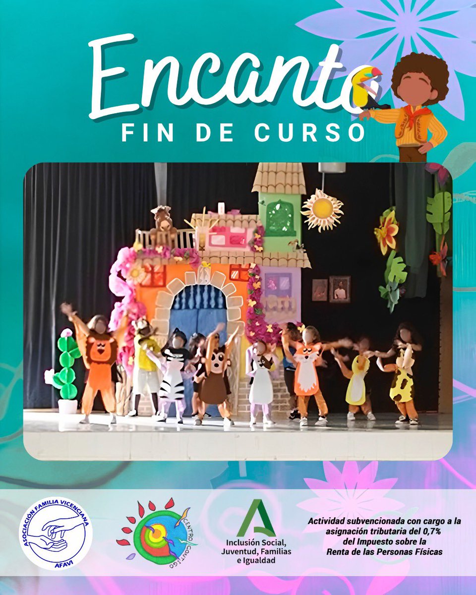 CentroContigo's tweet photo. Cerramos un curso inolvidable con una representación muy especial: Encanto.
Esta obra es el resultado de la ilusión, la dedicación y el esfuerzo que tanto los niños y niñas como los monitores y monitoras han puesto en cada ensayo y en cada detalle. 
@AFVicenciana https://t.co/OfiedHCGKn