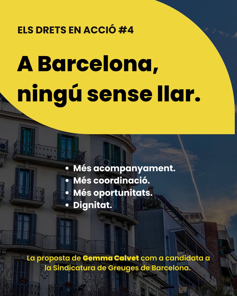gcalvetbarot's tweet photo. Dormir al carrer és una qüestió social i de drets.
Per això, el sensellarisme és una de les prioritats de la meva candidatura.

🗳️ Vota: https://t.co/tgcwf7spI7 https://t.co/bVksD48BMt